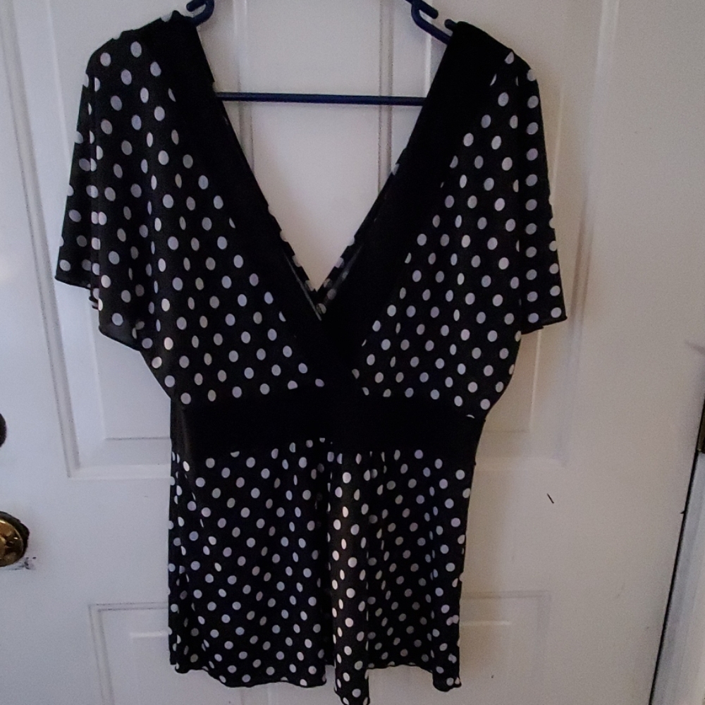 adorable deep v neck and back top